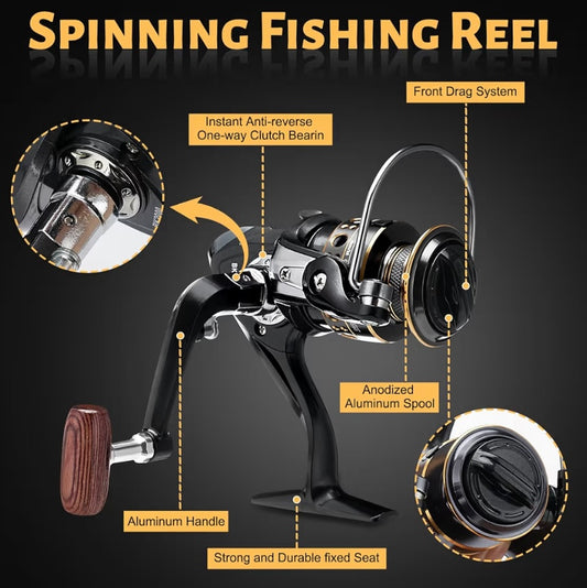 Telescopic Fishing Rod and Reel Combo Set