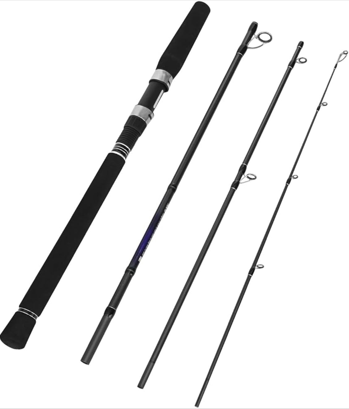 4-Piece Carbon Fibre Travel Spinning Rod
