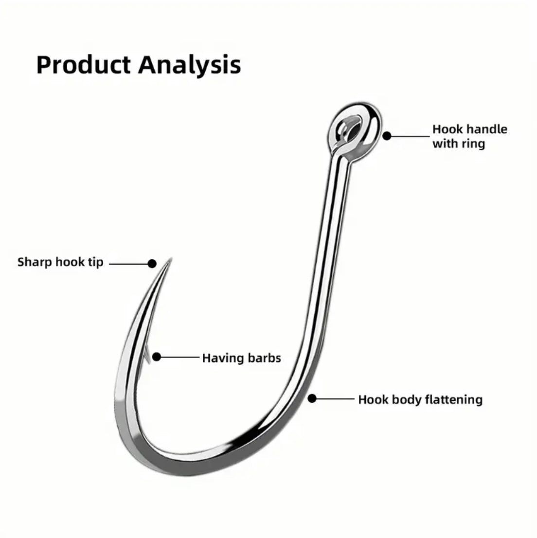 800pcs High Carbon Steel Fishing Hooks Set