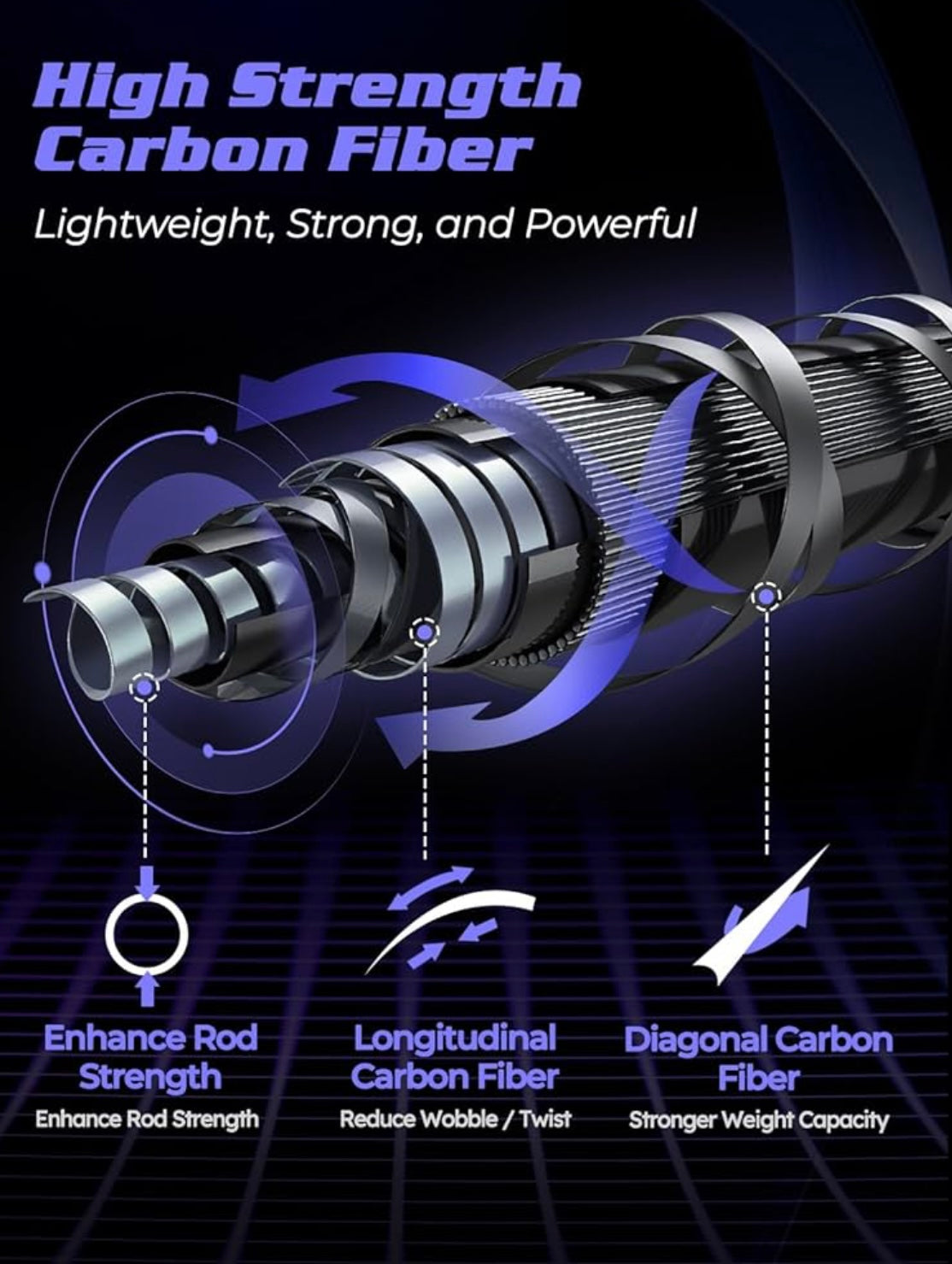 4-Piece Carbon Fibre Travel Spinning Rod